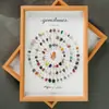 108 Tipos de Marco de Fotos de Piedra Cruda de Cristal Natural, Minerales de Mena, Muestras de Mena Chinas e Inglesas, Minerales Geológicos, Adornos de Decoración para el Hogar