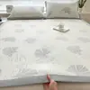 Conjunto de Três Peças de Tapete Fresco Jacquard de PE para o Verão 2026 Novo Tapete de Ar Condicionado Tapete de Cama Doméstico para o Verão Tapete Fresco Macio
