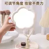 Espejo de Plástico Portátil de Girasol para Escritorio en Casa, Espejo de Maquillaje para Dormitorio de Estudiantes, Espejo de Tocador de Belleza Portátil