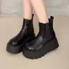 Botas de Moda Chelsea de Venta Caliente 2026 Tendencia de Moda Otoño Invierno Felpa Adicional Estilo Nuevo Suela Gruesa Aumentadoras de Altura Botines