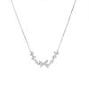 Collar de Lazo de Diamantes Completo para Mujer, Simple, Fresco, Cadena de Clavícula de Zirconia Incrustada de Diamantes, Colgante de Alta Gama Moderno y Versátil