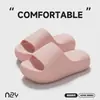Zapatillas de Eva a la Moda con Sensación de Caminar sobre las Nubes, Nuevo Estilo de Verano, Suela Gruesa, Que Aumentan la Altura, Simples y Versátiles, Antideslizantes, Cómodas Pantuflas para el Hogar
