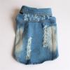 Roupas de ursinho primavera, verão, outono e inverno Novo cão Urso teddy roupa de animal de estimação atacado colete jeans rasgado