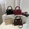 Bolso de Mano Pequeño Cuadrado de Alta Calidad y Estilo para Mujer, Nuevo Modelo Primavera 2026, Bolso de Hombro de Lujo Ligero y de Moda, Bolso Cruzado para el Trabajo