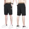 Nuevos Pantalones Deportivos Casuales de Seda Helada Finos de Secado Rápido Sueltos de Talla Grande para Hombre, Pantalones de Cinco Puntos