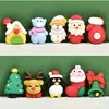 Pegamento Cremoso Papá Noel Muñeco de Nieve Paquete de Materiales para Funda de Teléfono Móvil DIY Accesorios de Resina Hechos a Mano Accesorios para el Cabello