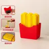Molde de cubo de gelo para batata frita longo caixa de armazenamento magnética criativa para geladeira artefato de gelo caseiro cubos de gelo de grau alimentício para casa