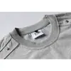 Camiseta Original de Marca Moderna Davic con Diseño de Remache en el Hombro para Hombre, Top de Verano Holgado de Manga Corta para Estudiantes Universitarios T061