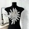 Adesivos de Tecido Bordados com Lantejoulas de Pérola Exquisitos Formato de Flor Roupas Vestido Maiô Vestido Jaqueta Acessórios Decorativos