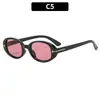 Nuevas Gafas de Sol Retro Simples Casuales Ovaladas en Forma de T Protección Solar de Verano Europeas y Americanas Gafas de Sol de Moda y Personalizadas Gafas de Sol Transfronterizas