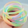 Pulsera Brazalete Fluorescente Luminoso de Silicona de Goma Suave Impermeable para Pareja Coreana Brazalete Brazalete Joyería de Mano Moderna para Hombres y Mujeres