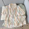Pijamas Nuevos para Mujer, Verano Delgados Algodón Nube Manga Corta Pantalones y Shorts, Dibujos Animados Lindo Ropa de Casa para Mujer