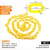 Cadena de advertencia de plástico para tráfico conectando cadena protectora de plástico negra amarilla roja cadena de conexión de aislamiento de seguridad para sitio de construcción