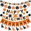 20.24 millones Colgante Decoración Fiesta de Halloween Flor Artesanía de Papel Calavera Fantasma Costura Bandera de Papel Suministros para Fiesta