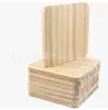Posavasos Redondo Nuevo de Madera Maciza de 10 cm, Posavasos Cuadrado Creativo Resistente al Calor, Tablero de Madera para Pintura DIY Infantil