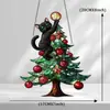 Papá Noel Transfronterizo Atrapasoles Pintado Decoración Navideña de Acrílico Colgante Decoración de Halloween Colgante