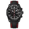 Reloj MEGIR para hombre, multifunción, cronometrador luminoso, calendario, reloj de silicona deportivo de cuarzo 2055