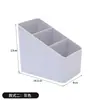 Caixa de Armazenamento Trapezoidal com Quatro Compartimentos Organizador de Maquiagem para Bancada de Maquiagem Batom Cosméticos Caixa de Armazenamento para Organização de Diversos de Mesa de Escritório