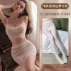 Dropshipping Transfronterizo de Pijamas Sexys y Apasionados Transparentes para Mujeres con Pecho Pequeño y Faldas Calientes que Cubren el Trasero en la Cama