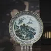 Set de Té Pequeño para Camping al Aire Libre en RV Pintura de Paisaje de Jingdezhen Gaiwan Taza de Té Ya Shou Soporte para Tetera Artículo Único Vajilla de Casa de Té