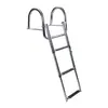 Acero Inoxidable 304 Escalera Marina Yate Lancha Rápida Escalera Plegable Oculta Reposabrazos Curvado Escalera Telescópica Escalera de Drenaje
