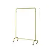 Perchero Engrosado de Pie para Tienda de Ropa Perchero Colgador de Ropa Barra Horizontal para Interiores y Exteriores Secador de Ropa Fresco Simple con Ruedas