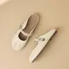 Sandalias ZHR plateadas de punta cerrada modelo nuevo 2026 sandalias planas sin cordones zapatos cómodos y transpirables para mujer