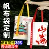 Bolsa de Lona Portátil com Impressão de Logo, Bolsa Tote Espessa de Alta Qualidade para Compras e Trabalho, Logo Personalizado com Entrega Rápida, Bolsa de Algodão