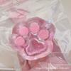 Morangos Garra de Gato Beliscar Le Imitação Silicone Morango Descompressão Descompressão Fofo Garra de Gato Cubo de Gelo Beliscar Le Livrinho Vermelho