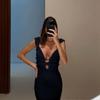 2024 Vestido Longo Feminino Sexy Com Decote Em V De Malha Puro Desejo Novo Emagrecimento Francês Sem Encosto Vestido Elegante Feminino