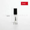Xuzhou 5ml10ml15ml botella redonda cuadrada para esmalte de uñas botella secundaria de vidrio transparente tapa con pincel para esmalte de uñas