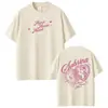 Camiseta Gráfica para Hombre y Mujer de la Gira 2026 de la Cantante Sabrina Carpenter, Camiseta de Manga Corta a la Moda, Corte Holgado