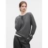 Hong Kong y American Apparel/2026 Ropa de punto casual estilo francés para mujer Invierno 2026 Nueva Camiseta básica de lana merino con cuello redondo
