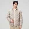 Producto estrella de transmisión en vivo transfronteriza: chaqueta de plumón ligera para hombre, simple y elegante, cálida y gruesa, estilo para parejas