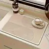 Tapete Escorredor de Cozinha Cor Pura Temu Novo Tapete Absorvente de Lama Diatomácea para Pia de Bancada Resistente ao Desgaste Tapete Isolante Anti-Escaldante