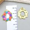 Aleación Huevo de Pascua con Goteo de Aceite Conejo de Dibujos Animados Zanahoria Colgante Joyería DIY Creativa Accesorios para Llaveros