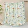 Manta de Gasa Algodón 100% Clase A Oversize para Niños, Toalla de Baño Absorbente Suave Estampada para Recién Nacidos, Venta al por Mayor
