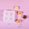 Molde de Juguete Mini Comida de Simulación Gato de Dibujos Animados Garra Huevo Tarta Pan Pastel DIY Pegamento Pinza Molde de Silicona