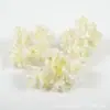33 peças de cabeças de flores artificiais tipo rosa e peônia, na cor branco leitoso, estilo europeu, para DIY de acessórios de cabelo, guirlandas e decoração de casa, adequadas para arranjos florais