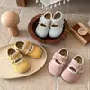 Zapatos de cuero elegantes para niñas 2026 primavera y otoño nuevo estilo con encaje y lazo, zapatos de princesa, zapatos planos versátiles