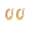 Brinco Francês Retro S925 Agulha de Prata Metal frisado brincos Brincos simples All-match elegante personalizado Brinco Earbuckle