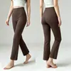 Nuevos Pantalones de Yoga Levanta Glúteos para Mujer 2026, Pantalones Deportivos Cropped Ligeramente Acampanados para Fitness, Pantalones Deportivos de Manga Corta de Cintura Alta Ajustados para Verano