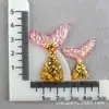 Aretes Colgantes DIY, Llavero de Resina Cola de Pez, Funda de Teléfono, Accesorios DIY Cola de Sirena Crema Materiales al por Mayor