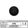 Pegatinas de tela bordadas autoadhesivas, sellos bordados por computadora, marca de moda, insignia de cuero negro, parche decorativo para prendas.