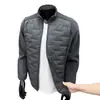 Otoño Invierno 90 Plumón de Pato Blanco Cuello Alto Chaqueta de Plumón Protección contra el Frío al Aire Libre Calidez Chaqueta de Forro Polar para Hombre Ropa de Abrigo Chaqueta de Plumón Top para Hombre