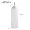 Botella de Plástico con Boquilla Grande para Salsa Frasco de Comida Botella para Mermelada Botella Exprimidora Botella para Hielo Molido Puesto de Hielo Botella para Salsa Tienda de Té con Leche Comercial