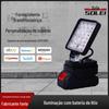 Lâmpada de iluminação portátil sem fio lâmpada de trabalho de lítio lâmpada de iluminação de emergência multifuncional led luz forte de longo alcance recarregável