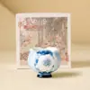 Taza de té pequeña Gardenia Azul Tinta Borracha, una taza de cerámica especial para uso doméstico, una taza de té personalizada de alta gama para el propietario, y un exquisito juego de té
