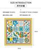 Lenço Pequeno Chique Feminino Desenho Animado Lenço Quadrado Pequeno Lenço Profissional Dongdaemun Coreia do Sul Versátil Decorativo Lenço de Arte Vintage