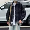 Chaqueta Pequeña a Cuadros Blancos y Negros Fragante 2025 para Hombre Primavera y Otoño Diseño de Nicho Chaqueta de Calle de Alta Gama para Pareja